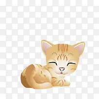 黄色小猫