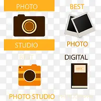 矢量照相机和照片图案