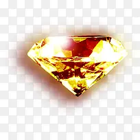 黄色创意钻石高清合成效果