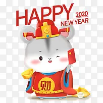 2020鼠年立体鼠财神红包