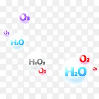 创意化学分子小图标