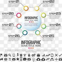 矢量手绘环形PPT