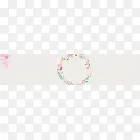 女鞋粉色花环背景banner