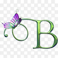 英文字母B字体设计