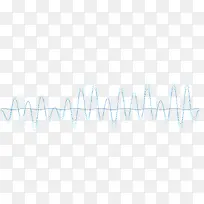 蓝色曲线声线矢量素材