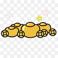 金元宝卡通手绘儿童