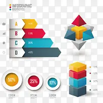 矢量立体几何图表