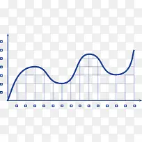 曲线走势矢量图