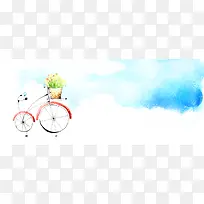 卡通手绘漫画背景banner