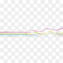 抽象炫彩七彩几何线条