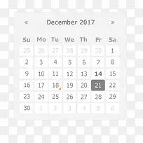 简约灰色日历弹窗设计