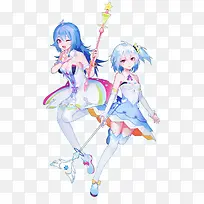 卡通卡爱魔导少女