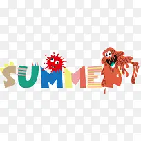 summer艺术字