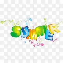 创意合成效果summer夏天