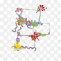 唯美木枝花边框