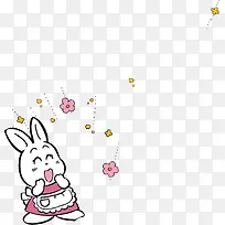 开心卡通小兔
