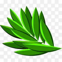绿色扁平风格植物高清