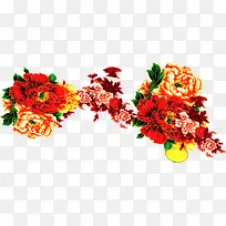 春节花朵美丽设计