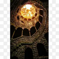 黄色梦幻场景空洞