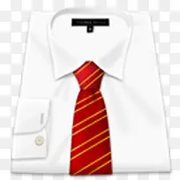 服装红色的衬衫领带shirttie