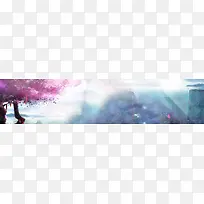 电商梦幻树背景banner