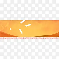 淘宝金色立体背景banner