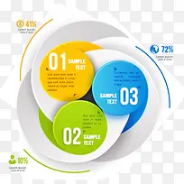 PPT数字环形图表