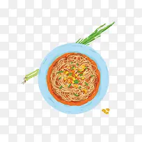 卡通手绘食物