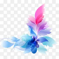 彩色炫彩时尚花纹设计
