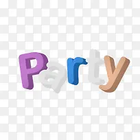 party艺术字