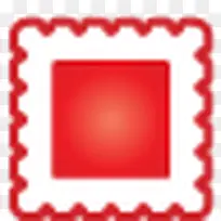 邮票super-mono-red-icons