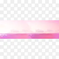 粉色映霞渐变banner