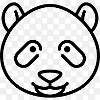 Panda Bear Head 图标