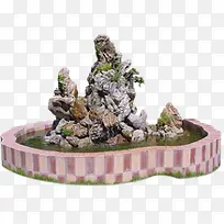高清摄影公园景观石