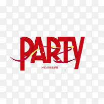 PARTY艺术字