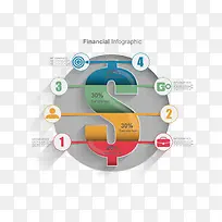 矢量金融理财信息图