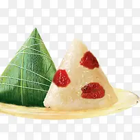 蜜枣红色香甜粽子食物
