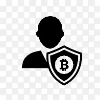 比特币开启安全盾The-Bitcoin-Icons