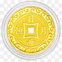 金色古典金币创意电商