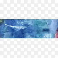 涂鸦水彩墨背景banner　