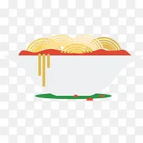 矢量手绘拉面