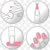 矢量手绘美甲