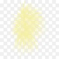 黄色精美花纹放射