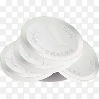 矢量手绘硬币