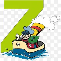超可爱矢量英文字母 Z