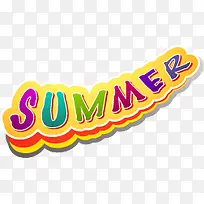 summer艺术字