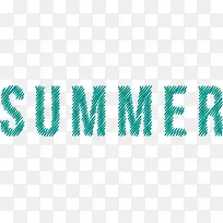 summer夏天艺术字