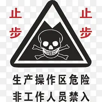 生产操作区禁止入内