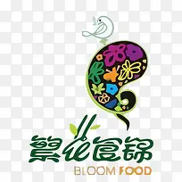 繁华食锦中国风LOGO矢量