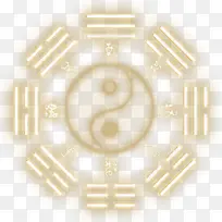 手绘黄色光效图标